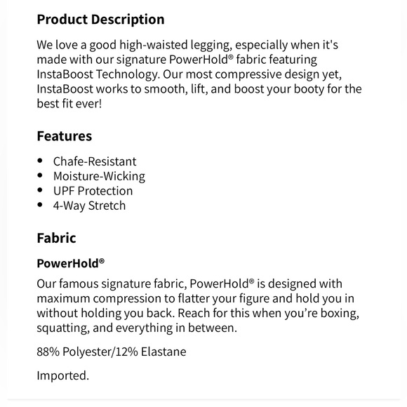 Fabletics | Boost PowerHold High-Waisted 7/8 Legging in Sorbet/Seashell - Picture 4 of 9